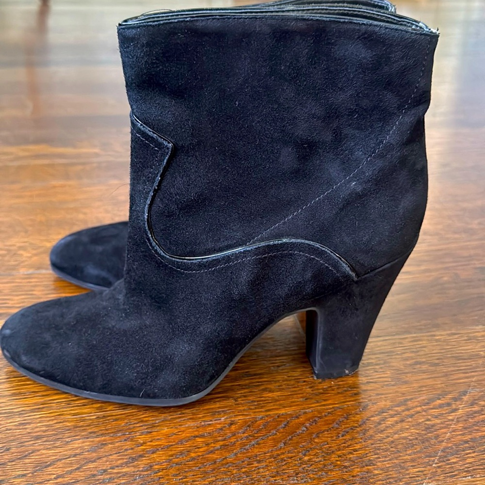 Black Velvet Booties Nine West